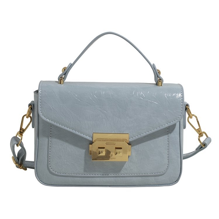 Naistele PU crossbody kott, horisontaalne ruudukujuline kuju, kattega sulgemine, polüestri vooder, üks õlarihm