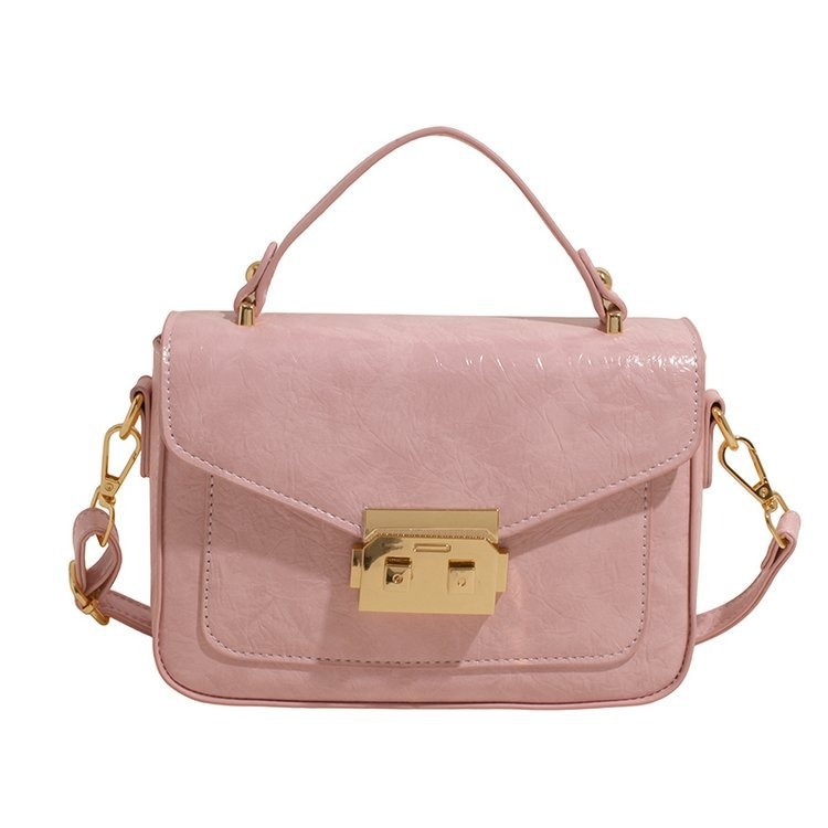 Naistele PU crossbody kott, horisontaalne ruudukujuline kuju, kattega sulgemine, polüestri vooder, üks õlarihm