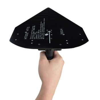 Ht12 Antenă log-periodică portabilă, 100 MHz–12 GHz, câștig 7–12 dB, wireless