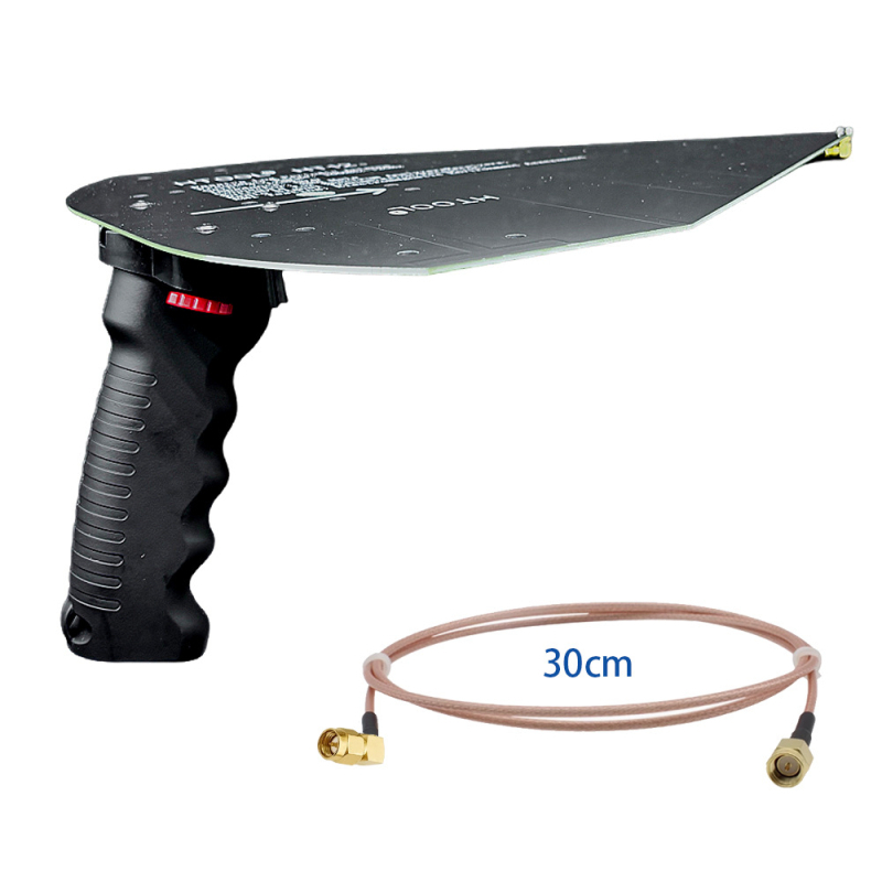 Ht12 Antenă log-periodică portabilă, 100 MHz–12 GHz, câștig 7–12 dB, wireless