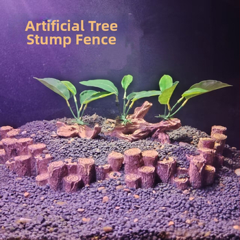 Sveķu mikromazā ainavu dekors ar koka stumbra tiltu un sūnu akvārijam, ģeometriska forma, ķīniešu stils, pielāgota apstrāde, GT1690