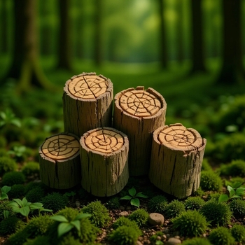 Decor din rășină pentru micro peisaj cu pod pe trunchiu de copac și mușchi pentru acvariu, formă geometrică, stil chinezesc, prelucrare personalizată, GT1690