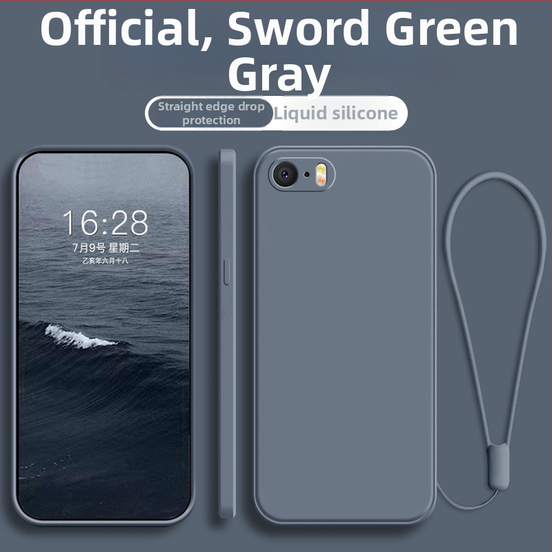 Tālruņa vāciņš iPhone SE sērijai, pilnīgs minimalistisks dizains, kritienu aizsardzība, karstā presēšana