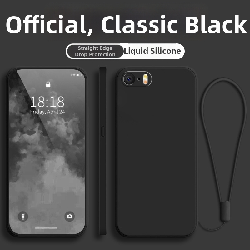 Tālruņa vāciņš iPhone SE sērijai, pilnīgs minimalistisks dizains, kritienu aizsardzība, karstā presēšana