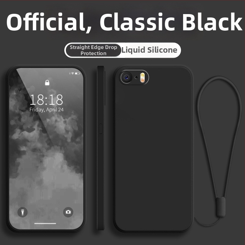 Tālruņa vāciņš iPhone SE sērijai, pilnīgs minimalistisks dizains, kritienu aizsardzība, karstā presēšana