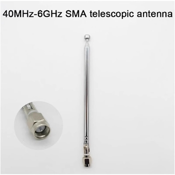 Antena SMA din rod pentru LimeSDR și HackRF – intervalul 40 MHz până la 6 GHz, impedanță 50 Ω