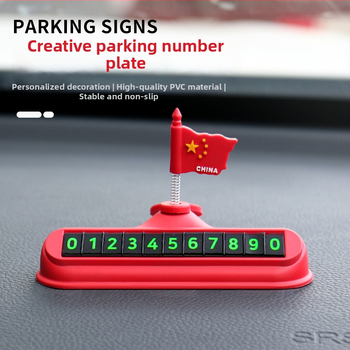 Bevis PVC privremena pločica za parkiranje automobila s telefonskim brojem – model Stop znak, tiskanje logotipa dostupno, dekor za ploču instrumenata