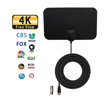 Iekšējā HDTV DVB-T2 TV antena ar plānu filmu tehnoloģiju zemes vilnes uztverei