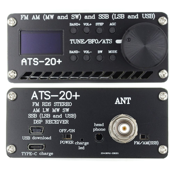 PAREK ATS-20 Si4732 pilnas joslas radio uztvērējs – FM/AM/MW/SW, SSB (LSB/USB), mono