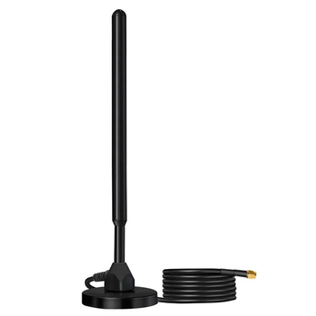 Antena LoRa cu câștig magnetic înalt, conector SMA masculin, cablu de 3 m, tijă de cupru, interval 800–960 MHz, 868/915 MHz