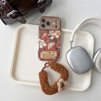 Защитен калъф за телефон – кожен, релефно щампован с флорална шарка, съвместим с iPhone 13 Pro Max, iPhone 13 Pro и iPhone 14 Pro Max