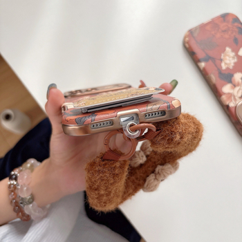 Защитен калъф за телефон – кожен, релефно щампован с флорална шарка, съвместим с iPhone 13 Pro Max, iPhone 13 Pro и iPhone 14 Pro Max