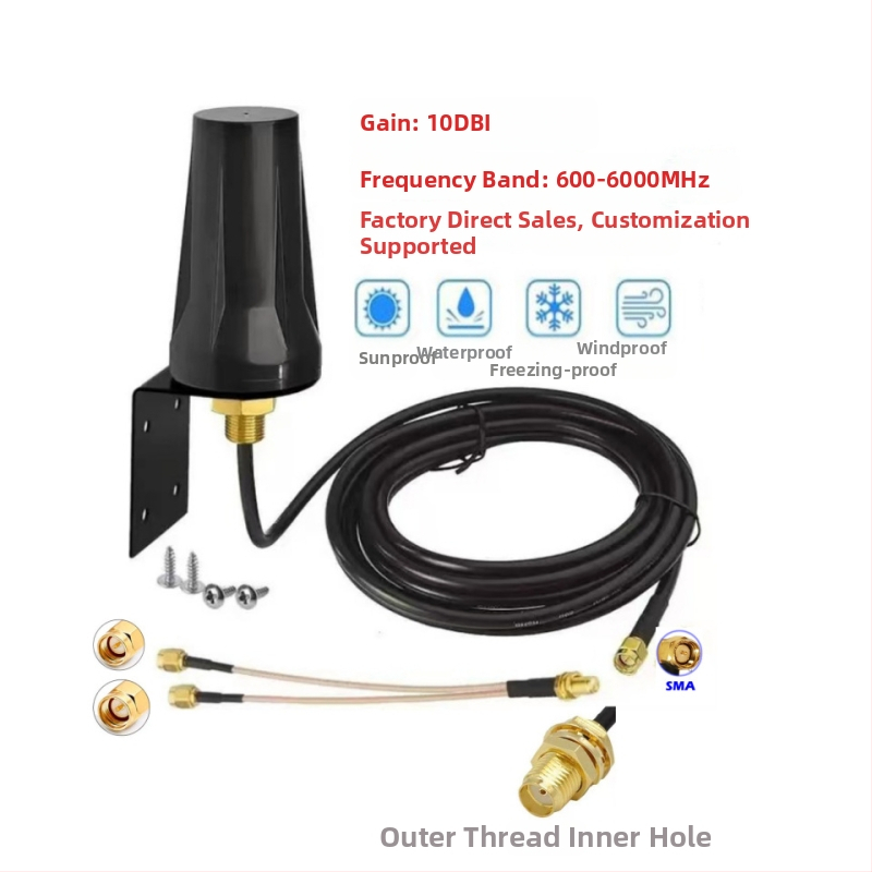 Ārējā ūdensizturīgā DTU iekārta ar 3G/4G/5G pilna diapazona, omni-direkcionāla antena uzlādes skapjiem