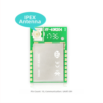 CC2640R2 Bluetooth 5.0 caurspīdīgais pārraidzes modulis, 2402–2480 MHz, 2.4 GHz ISM, antenas savienojuma veidi: PCB/soft/IPEX/keramiska