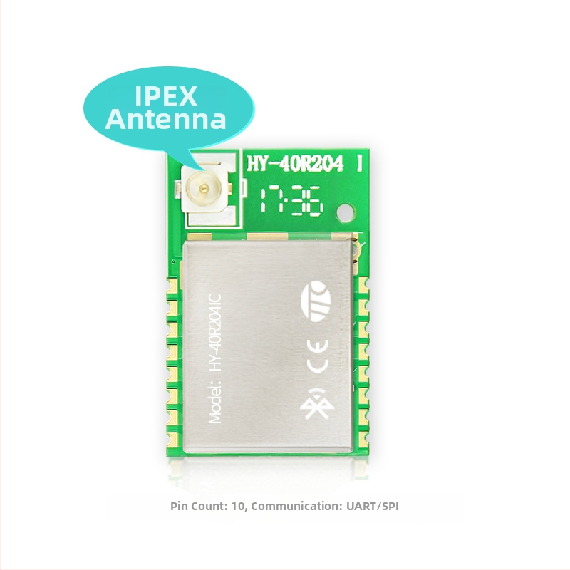 CC2640R2 Bluetooth 5.0 caurspīdīgais pārraidzes modulis, 2402–2480 MHz, 2.4 GHz ISM, antenas savienojuma veidi: PCB/soft/IPEX/keramiska