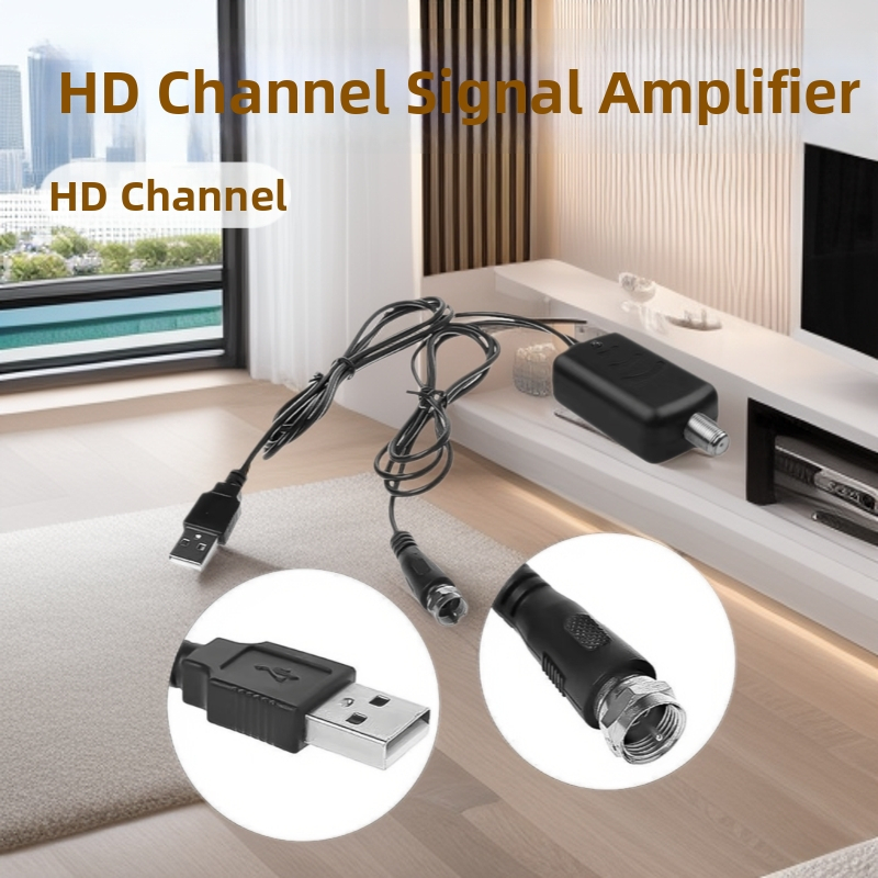 Digitālais TV signāla pastiprinātājs ar zemes viļņa antenu, 25 dBi, zems troksnis, HD kanāli TY