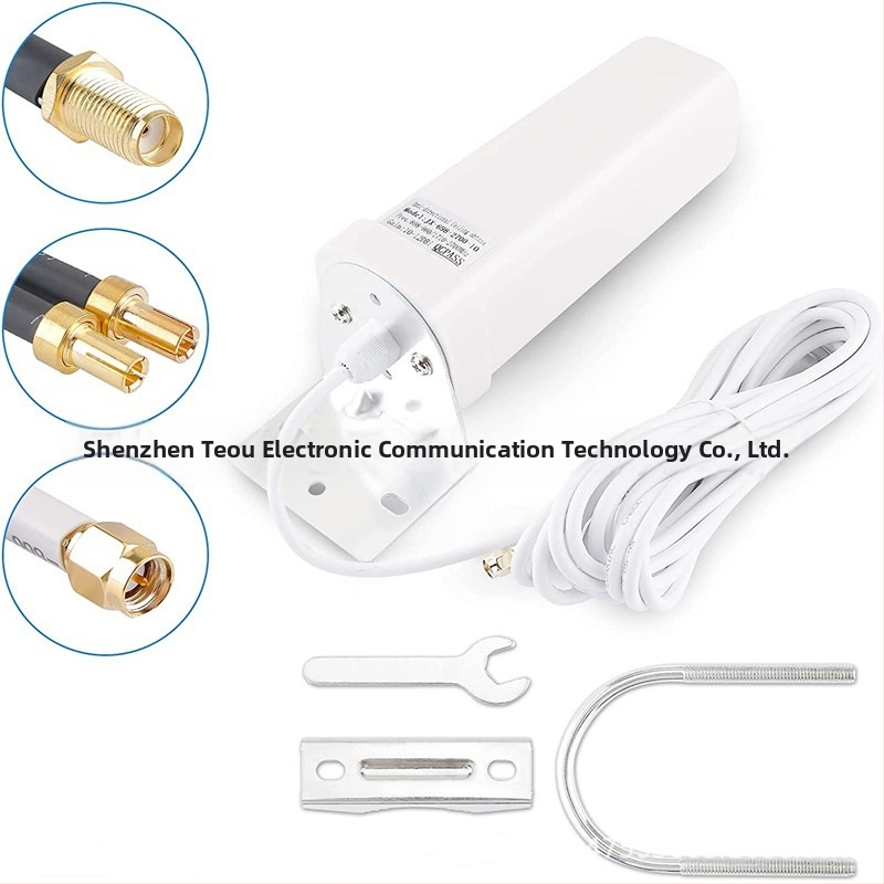 Ārējā omni-direkcijas antena ar dubultajiem SMA vīriešu savienotājiem, 3G/4G/5G/LTE, 50 Ω, 18 dBi, SWR ≤ 1,5