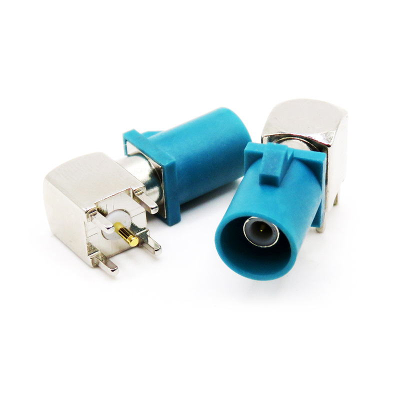FOXECO Fakra PCB RF konektor, 1-pin, bakreni izolator, automobil GPS antena