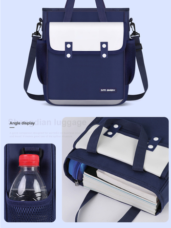 Oxforda auduma soma papildu nodarbībām, iekšēja odere no neilona, ļoti viegla un izturīga pret nodilumu, nakts atstarojoša drošība, universāla, piemērota sākumskolai, anime motīvs