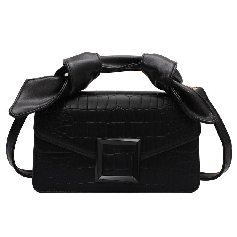 Ženska crossbody torba — gradski stil, PU materijal, horizontalni kvadratni oblik, zatvaranje kapicom, unutarnja podstava od umjetne kože, jedna naramenica