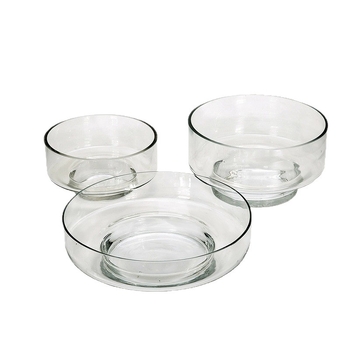 Suport de lumânare din sticlă transparentă, cu bază din lemn și ceramică, mini peisaj hidroponic cu suculente, lucrat manual, design modern minimalist