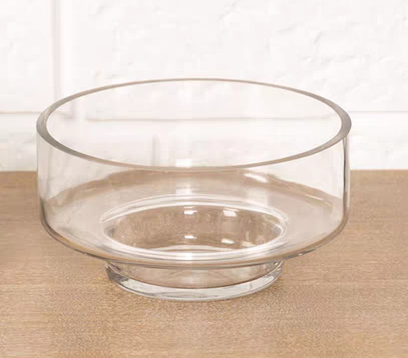 Suport de lumânare din sticlă transparentă, cu bază din lemn și ceramică, mini peisaj hidroponic cu suculente, lucrat manual, design modern minimalist