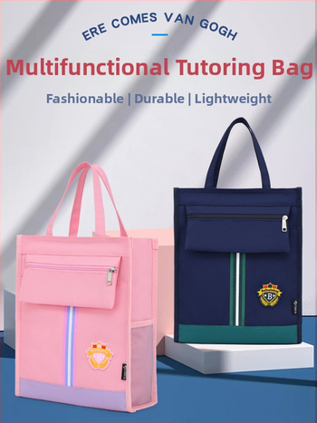 Skolēnu soma no Oxford auduma ar rāvējslēdzēju – ultraviegla, svītrainu raksts, primārās skolas lietošanai