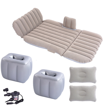 Yaxiu zīmola automašīnas aizmugures sēdekļa gaisa matracis, automātiska piepūšana, 500 kg slodze, flokēts audums, automašīnas sūknis, iekšējai un ārējai lietošanai