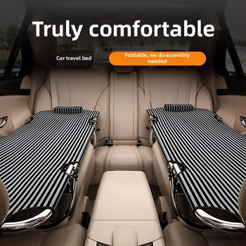 Universāls neizpūšams auto gulta priekš aizmugurējā sēdekļa, saliekamais ceļojumu guļvieta automašīnai (Modelis Hhyhe21n, Oxford audums)