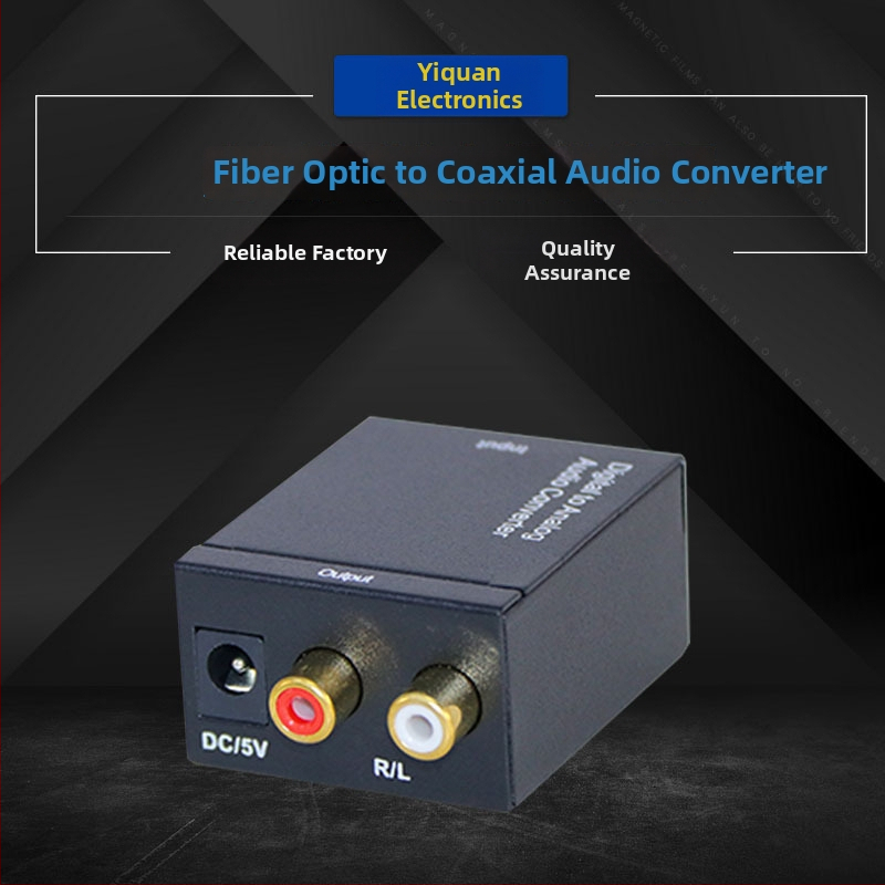 Skaitmeninis į analoginį garso keitiklį optiniams/koaksialiniams skaitmeniniams įėjimams, YQ-88 dviejų lustų modelis, tinkamas televizoriui