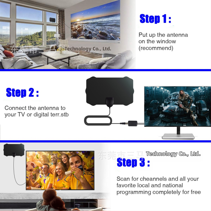 HD TV anténa, digitálny terestriálny signálny prijímač