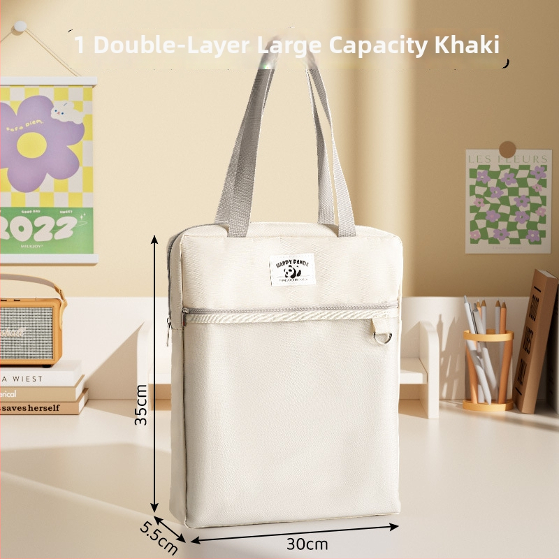 Little Geek Mācību soma ar rāvējslēdzēju no audekla, universāla, sākumskola, ārpusklases apmācībai