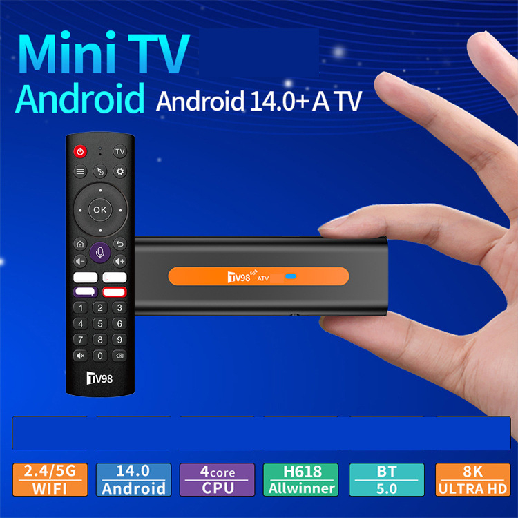 Tv98 ATV H618 Android TV Box, Allwinner H616, 2GB RAM, 16GB ROM, Android, HDMI 1080p