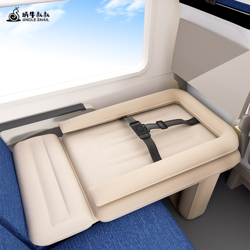 Automobiļīnā uzstādāms bērnu guļammaiss, aizmugures sēdekļa pildviela, materiali PVC un flocking, manuāla piepūšana, universāla saderība