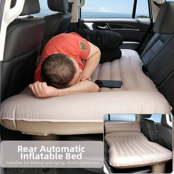 Automātiska uzpūšama auto gulta aizmugures sēdvietai – Modelis P-101, videi draudzīgs PVC, 3 kg, maksimālā slodze 250 kg