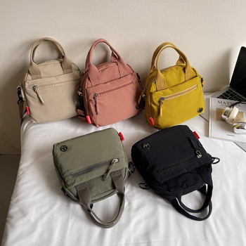 Torba za rame i crossbody - Mini kvadrat, platno, zatvaranje zipom, unutarnja džep s zipom, poliester podstava, jedna naramenica, proljeće 2025