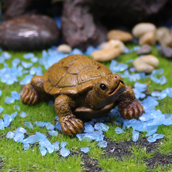 Ornament pentru acvariu din rășină – țestoasă miniatură, peisaj pastoral, realizat din rășină
