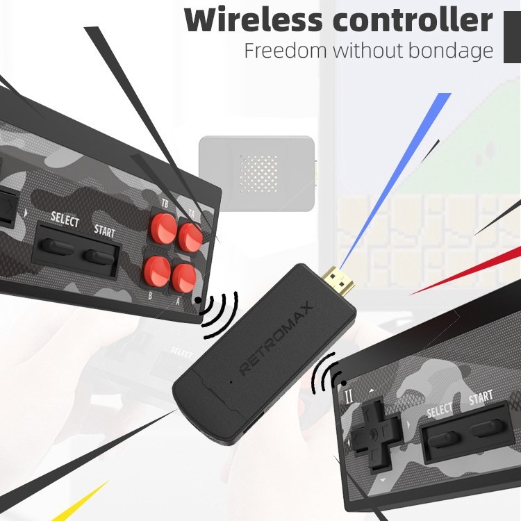 Y2 Plus ρετρό κονσόλα παιχνιδιών με HDMI έξοδο για τηλεόραση, ασύρματος διπλός παίκτης, κλασικά παιχνίδια σε στυλ FC