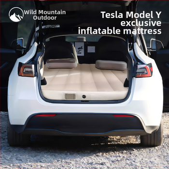 Automobilinis pripučiamas lova bagažinei Tesla Model Y – Enjoy Space, PVC paviršius, svoris 3,7 kg, maksimali apkrova 300 kg