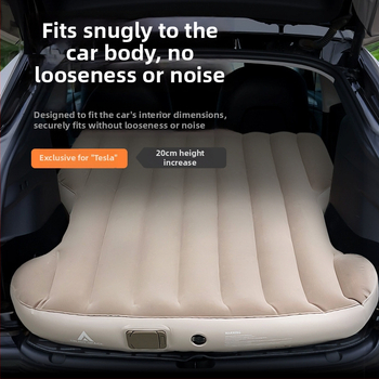 Automobilinis pripučiamas lova bagažinei Tesla Model Y – Enjoy Space, PVC paviršius, svoris 3,7 kg, maksimali apkrova 300 kg