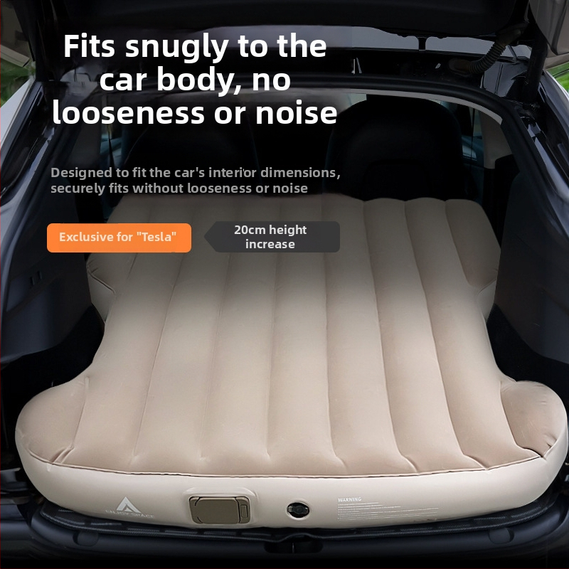 Nafukovacie lôžko do auta do kufra Tesla Model Y – Enjoy Space, PVC povrch, hmotnosť 3,7 kg, nosnosť 300 kg