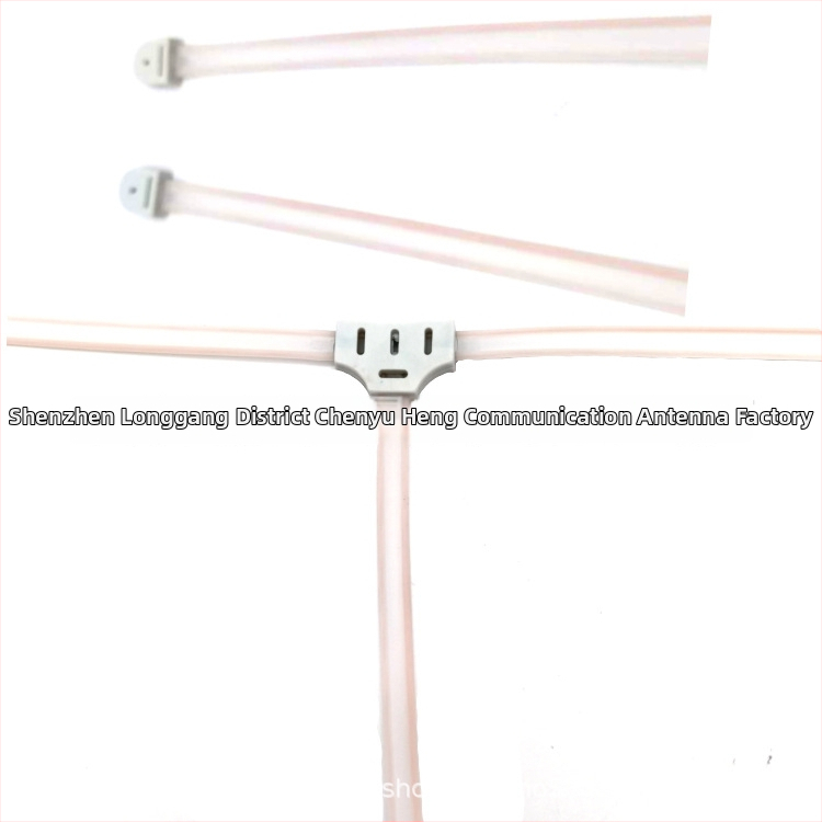 HCY Ant-08 FM radio antena, T-tip prozirna, IEC ženski konektor, dipolni dizajn