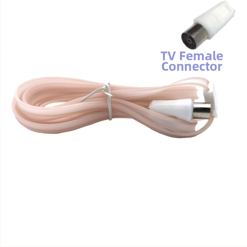 HCY Ant-08 FM radio antena, T-tip prozirna, IEC ženski konektor, dipolni dizajn