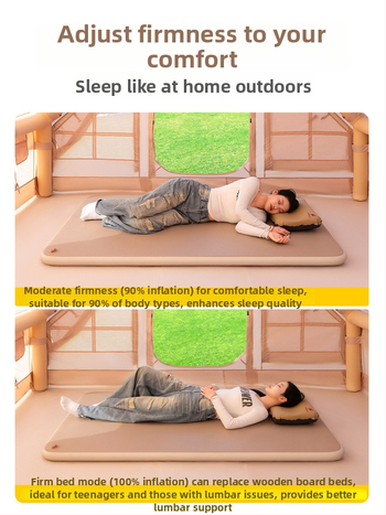 Orinis pripučiamas čiužinys stovyklavim su išorine pompa, rankinis pripūtimas, svoris 2,5 kg, maksimali apkrova 500 kg, paviršius iš kompozitinės medžiagos