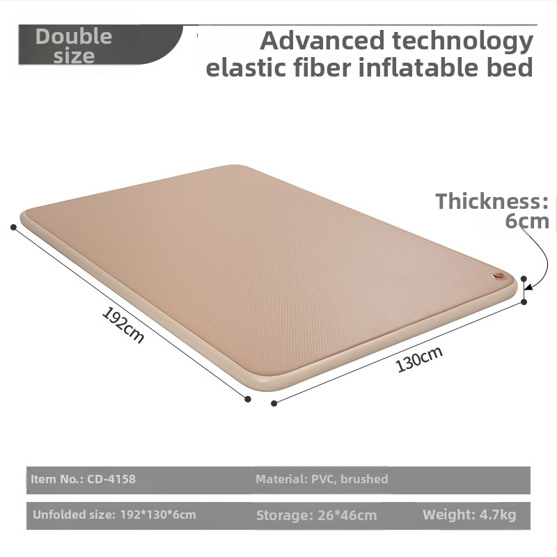 Orinis pripučiamas čiužinys stovyklavim su išorine pompa, rankinis pripūtimas, svoris 2,5 kg, maksimali apkrova 500 kg, paviršius iš kompozitinės medžiagos