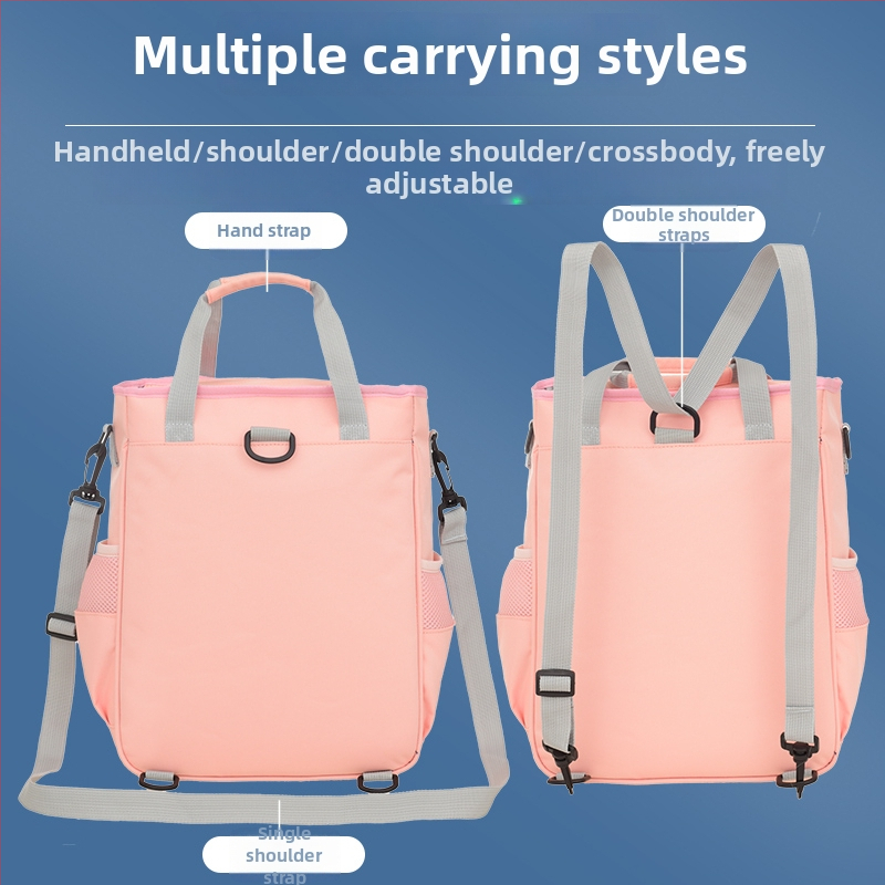 Oksforda auduma soma sākumskolas skolēniem no 1. līdz 6. klasei – muguras aizsardzība, slodzes samazināšana, elpojošs dizains, karikatūras raksts, unisex