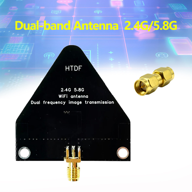 Antena za prijenos slike WiFi, dvopojasna 2.4/5.8 GHz, 50 Ω, dobitak 6–7 dB