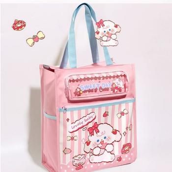 Butterfly Chuang Oxford auduma skolas soma primārās skolas skolēniem – lielas ietilpības soma papildmācībām, dzīvnieku raksts, rāvējslēdzējs, iekšējā odere no neilona