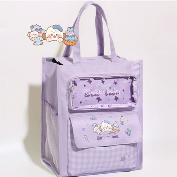 Butterfly Chuang Oxford auduma skolas soma primārās skolas skolēniem – lielas ietilpības soma papildmācībām, dzīvnieku raksts, rāvējslēdzējs, iekšējā odere no neilona