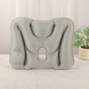 Pašuzpūšams spilvens ceļojumiem ārā — Materiāls: Polyester Fiber Composite TPU; Zīmols: Hongxin; Modelis: HX01; Stils: V tips, āra ceļojumu pūšamais spilvens; Svars: 120 g